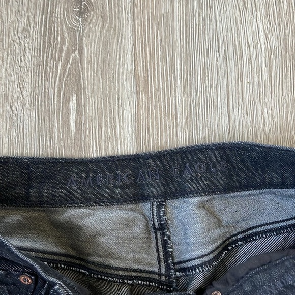 American Eagle 90s boyfriend black denim jeans size 2 - Picture 3 of 10